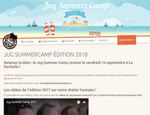 Tablet Screenshot of jugsummercamp.org
